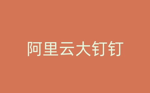 阿里云大钉钉